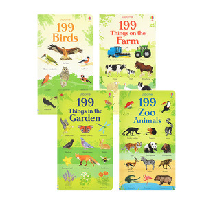 Ships 尤斯伯恩 儿童百科科普认知绘本 Bugs 199 Animals 4册合售 Boats And 精装 Usborne Birds 低幼启蒙单词学习 Jobs