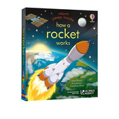 Peep 儿童启蒙纸板机关翻翻书 Works Rocket 偷偷看里面系列 How 尤斯伯恩 Usborne 纸板书 Inside 英文原版 预售