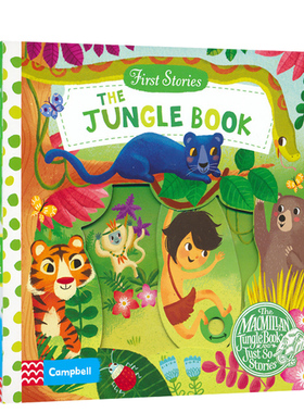 First Stories BUSY系列 童话篇 纸板书 The Jungle Book 奇幻森林 机关曹组书 英文原版绘本 亲子互动故事 英语启蒙认知