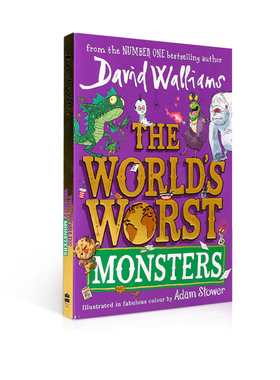 全世界可怕的怪物 彩绘版插图 英文原版 The World's Worst Monsters 大卫威廉姆斯儿童成长幽默 课外阅读 David Walliams