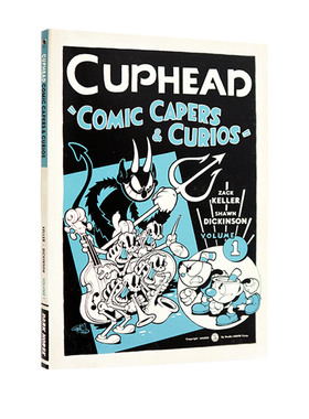 预售 茶杯头官方漫画书 Cuphead Volume 1: Comic Capers & Curios 英文原版 冒险故事小说 惊险刺激的冒险 肖恩·迪金森绘制
