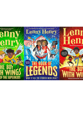 预售 英文原版 长翅膀的男孩 The Boy With Wings 3本套装 lenny Henry 作品