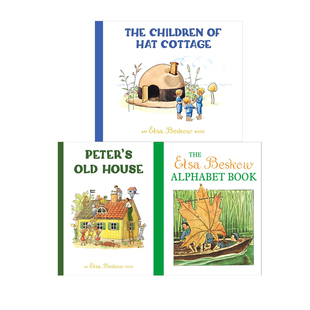 Old Beskow 精装 3册 预售 House Peter 艾莎贝斯蔻情商性格教育绘本 Cottage Hat 英文原版 Children Elsa