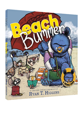 英文原版 Beach Bummer Little Bruce Book 海滩无赖小布鲁斯书 儿童故事绘本 布鲁斯妈妈系列 Ryan Higgins 纽约时报畅销书作家