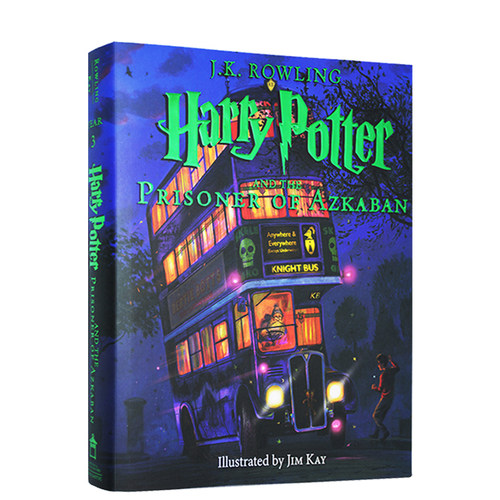 美国彩绘版第三部 英文原版 哈利波特与阿兹卡班的囚徒 美版 Harry Potter and the Prisoner of Azkaban 精装收藏插图版小说绘本