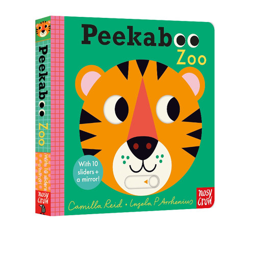 英文原版 Peekaboo Zoo 动物园 躲猫猫系列 动物园 幼儿亲子互动 0-3岁儿童机关操作游戏书 儿童启蒙   Nosy Crow