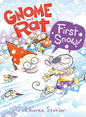 英文原版 Gnome and Rat #3: First Snow! 矮子和老鼠 精装 全彩漫画 课外阅读幽默漫画故事