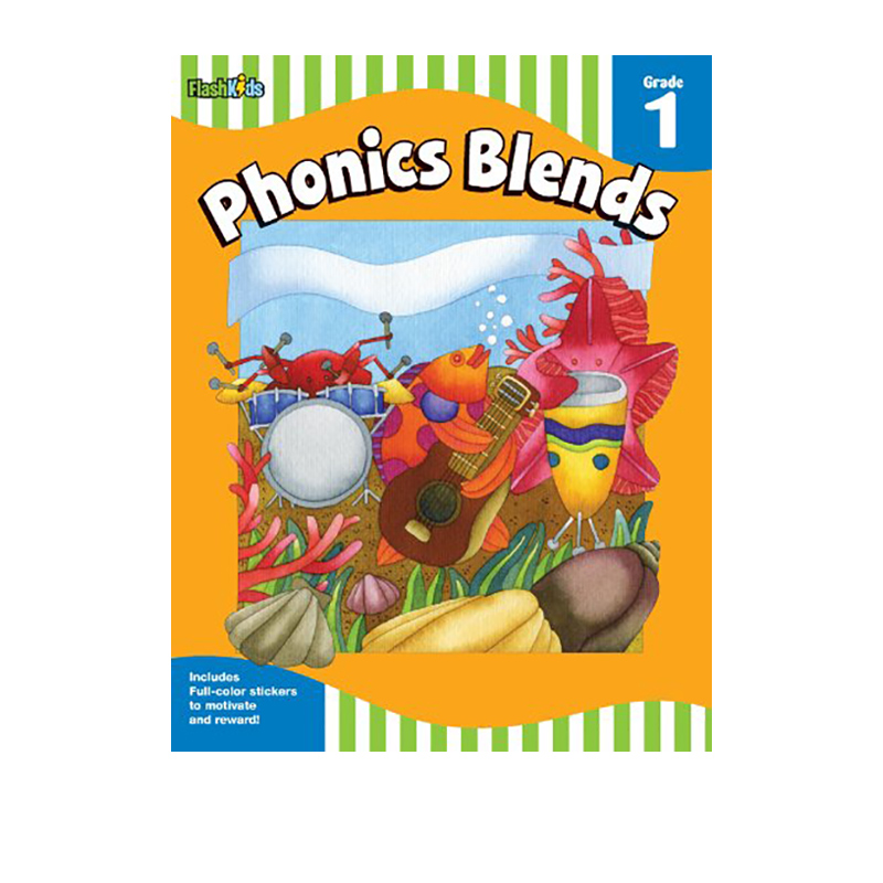 英文原版 Flash Kids出品 Phonics Blends: Grade 1 (Flash Skills)  儿童英语拼读学习 课外阅读英语学习