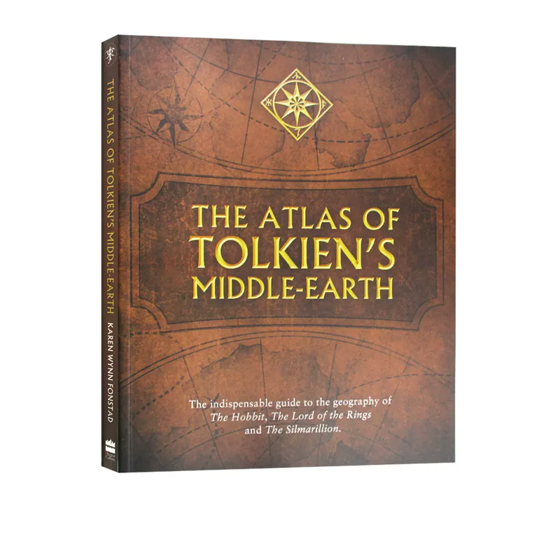 预售 托尔金中土世界地图设定集 The Atlas of Tolkien's Middle-earth 英文原版 指环王 霍比特  奇幻世界指南 J. R. R. Tolkien