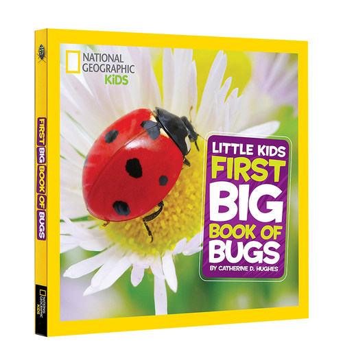 英文原版 National Geographic 美国儿童国家地理百科普书  First Big Book of Bugs 精装大开本 儿童百科书 辅导训练故事
