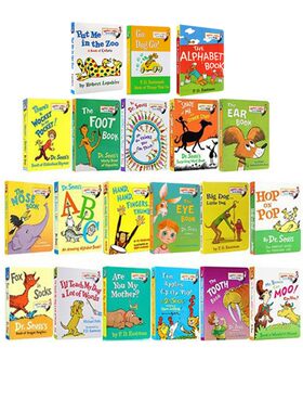 【自营】苏斯博士纸板书 Dr Seuss Fox in Socks/Hop on Pop/Are You My Mother Bright and Early Board Book 英文原版