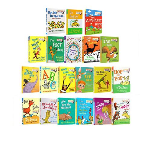 【自营】苏斯博士纸板书 Dr Seuss Fox in Socks/Hop on Pop/Are You My Mother Bright and Early Board Book 英文原版