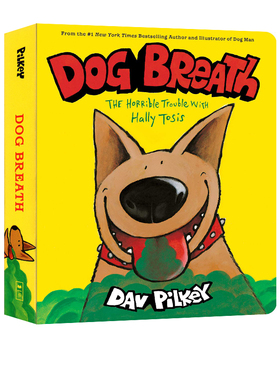 现货 英文原版 Hally Tosis 狗狗的呼吸 纸板书 神探狗狗作者 Dav Pilkey 幽默搞笑趣味图画书 幼儿早教启蒙认知