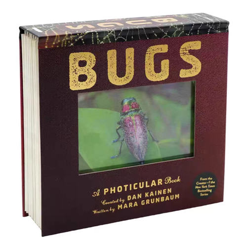 Bugs 昆虫 光与影视觉动画书系列 A Photicular Book 会动的3D图片书 英文原版儿童百科科普读物