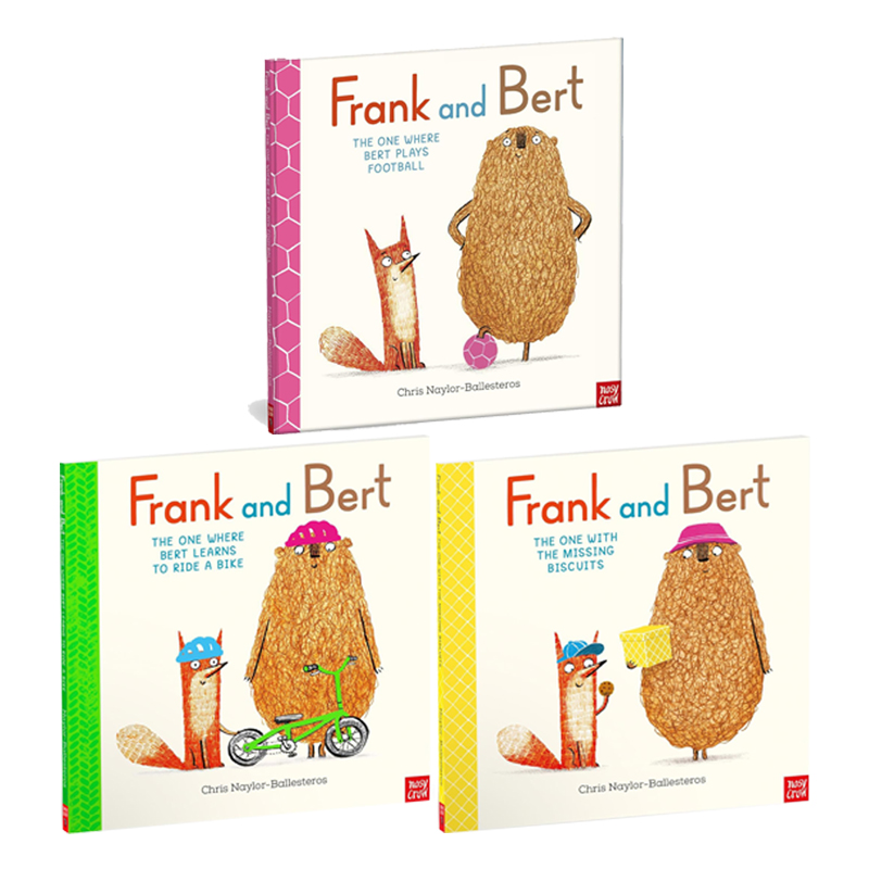 英文原版 Frank and Bert 弗兰克和伯特系列3册 儿童动物故事 温馨友谊幽默故事图画书 亲子共读趣味绘本 送音频
