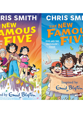 预售 英文原版 新五个小伙伴历险记 The New Famous Five 2册 儿童动作冒险侦探小说 Chris Smith