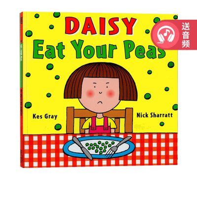 Daisy Eat Your Peas 吃豆子不挑食 廖彩杏吴敏兰书单 英文原版儿童绘本 Nick Sharratt 启蒙学习英文版 图画故事书 亲子互动