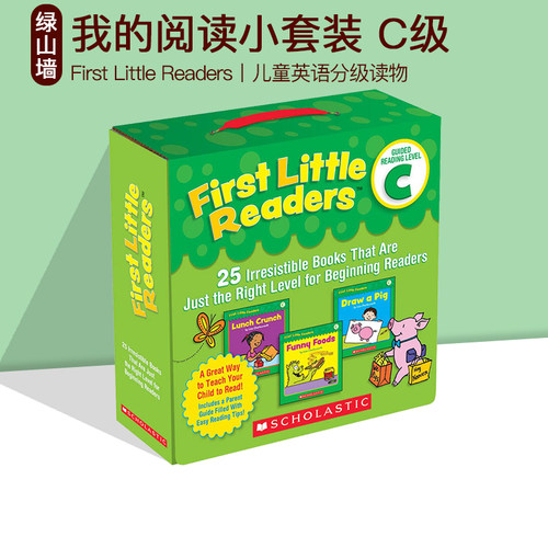 学乐小读者 英文分级绘本 First Little Readers level C 我的阅读小套装 25本合集 儿童启蒙学习英文版 亲子互动学习 图画故事书