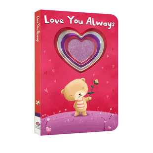 Shiny Roger 幼儿形状认知英语启蒙绘本 Love 自营 纸板书 Always Shapes You 造型书 情人节 Priddy 英文原版