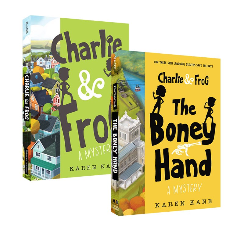 英文原版 Charlie and Frog 2册合售 侦探悬疑小说 青少年英语课外阅读章节书 Karen Kane