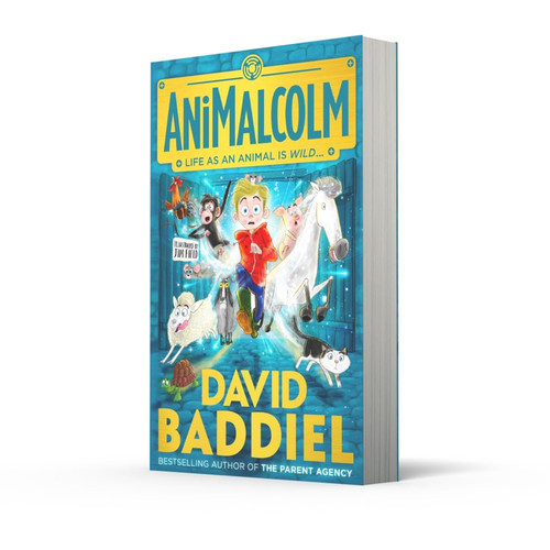 英文原版 AniMalcolm 动物雕塑 大卫·巴蒂尔儿童章节冒险小说 David Baddiel