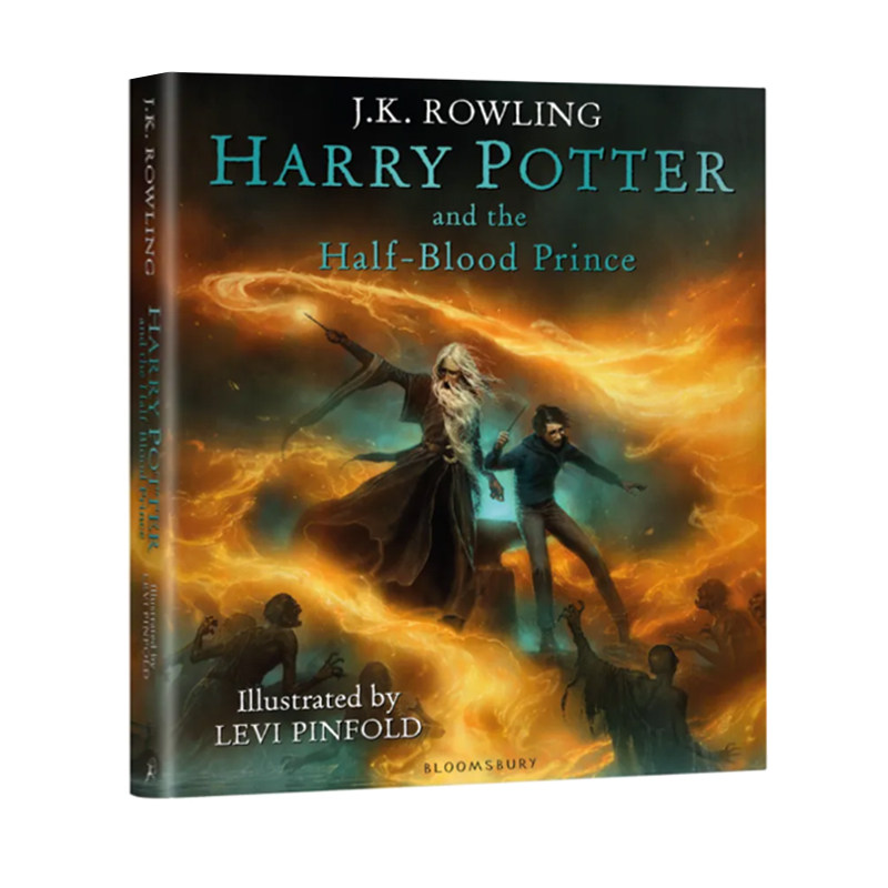 新品 哈利波特与混血王子6 精装彩绘插图版 Harry Potter and the Half Blood Prince 英文原版 青少年魔幻小说 哈迷收藏 JK罗琳