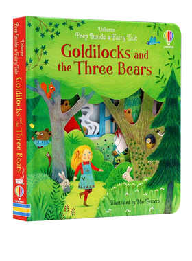 Usborne Peep Inside a Fairy Tale Goldilocks and the Three Bears偷偷看里面童话 金发女孩和三只熊 英文原版 机关翻翻书