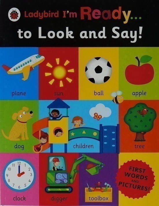 英文原版 ladybird im ready to look and say 大开本 儿童图画图解