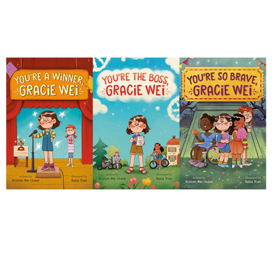 预售 英文原版 Gracie Wei 系列3册合集 校园成长 初级章节书 儿童课外阅读章节桥梁书