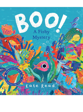 英文原版 Boo! A Fishy Mystery 嘭！一个关于鱼的神秘故事 儿童海洋知识早教启蒙读物