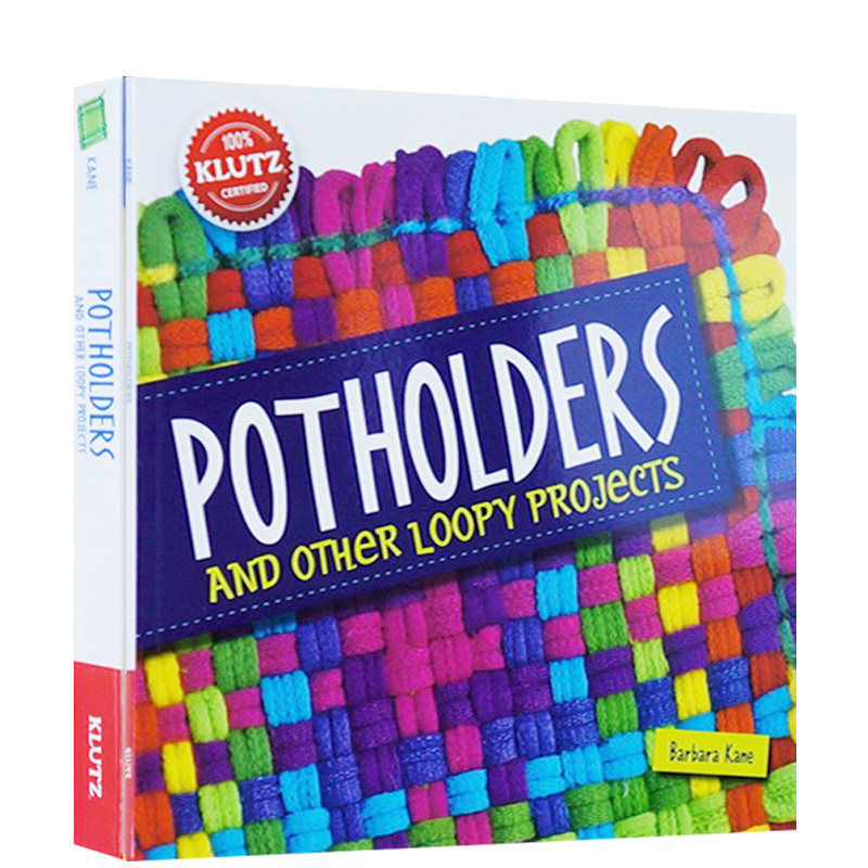 英文原版  Klutz Potholders 儿童手工益智图书 女孩手工绳圈编制 女孩DIY