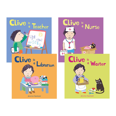 【自营】英文原版 Clive's Jobs 4册 纸板书 职业认知 角色扮演 幼儿启蒙绘本 语言和社交能力提升 Child's Playl
