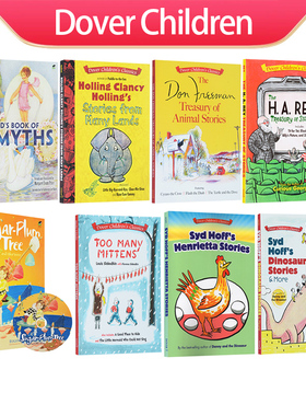 英文原版 Dover Children's Classics 故事合辑 The H.A.Rey Treasury of Stories/Syd Hoff's Dinosaur Stories 全彩大开本