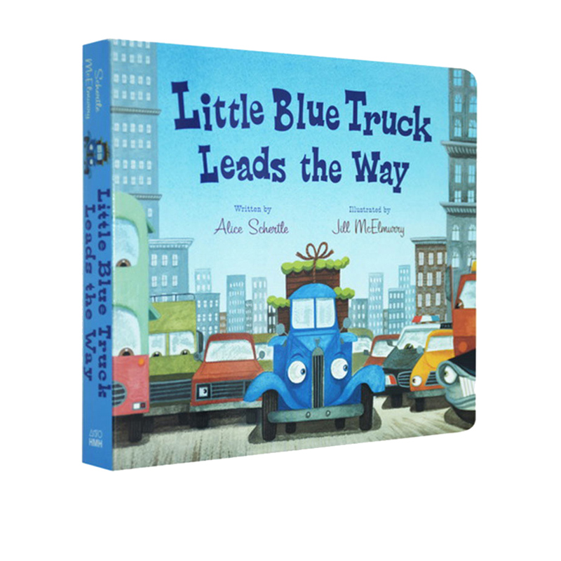 预售 英文原版 Little Blue Truck Leads the Way 蓝色小卡车 纸板书 儿童启蒙 交通工具认知