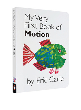 英文原版My Very First Book of Motion 上下翻页配对纸板书 艾瑞卡尔Eric Carle 低幼认知启蒙 英语单词学习 亲子互动图画书
