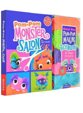 英文原版 Klutz Pom-Pom Monster Salon  Klutz 手工Diy制作 毛绒小怪兽 儿童益智 亲子互动活动书