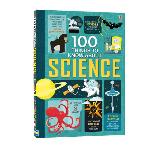关于科学的100件事 Usborne大发现系列 100 Things to Know About the Science 精装 英文原版 青少年科普百科知识绘本