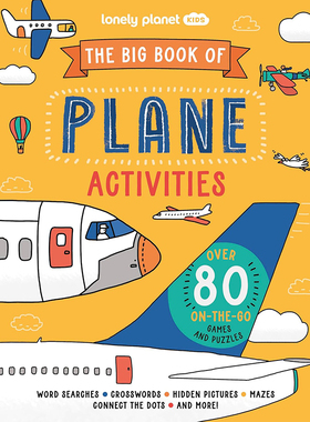 预售 孤独星球 The Big Book of Plane Activities 儿童飞机活动大书 英文原版 80多种趣味航空主题活动指南