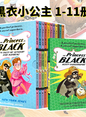 英文原版 Princess in Black slipcase set 黑衣小公主 11册合售 全彩版儿童桥梁章节小说 小学生课外英语阅读 趣味冒险题材