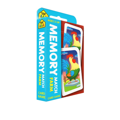 英文原版School Zone Memory Match Farm Flash Card Game54张闪卡记忆匹配农场纸牌游戏儿童认知启蒙提高视觉记忆集中注意力 3岁+