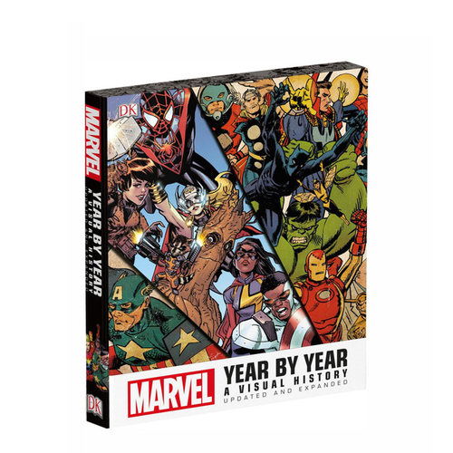 英文原版 DK漫威图解年鉴 精装画册 设定集 更新版 Marvel Year by Year Updated and Expanded 精装收藏 附2张海报