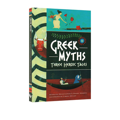 英文原版 Greek Myths Three Heroic Tales 希腊神话 三个故事合辑 儿童彩色章节插图故事书 Barefoot 英国光脚丫出品