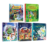 美人鱼睡美人小红帽 Fairy Inside Peep Usborne 偷偷看里面童话系列5册 绘本启蒙认知立体机关翻翻纸板洞洞书 Tale 英文原版