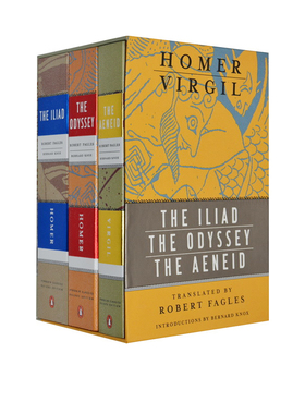 英文原版 The Iliad Odyssey and Aeneid box set 荷马史诗三部曲 伊利亚特 奥德赛 埃涅伊德 3册盒装 毛边书收藏版