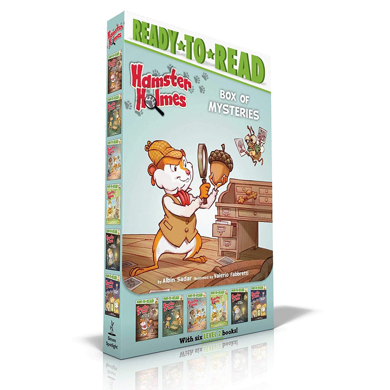 预售 英文原版 Hamster Holmes 仓鼠侦探系列 6册盒装 Ready to Read 西蒙准备阅读系列 Level2 盒装少儿分级阅读侦探全彩读物