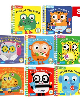 英文原版绘本 Wiggle and Giggle 咯咯笑系列 8册 幼儿启蒙生活认识行为习惯 机关操作书 What Can You See