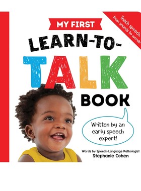 英文原版 My First Learn-to-Talk Book 学习说话的书 儿童儿童启蒙认知绘本 纸板书  Stephanie Cohen