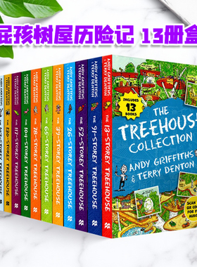 小屁孩树屋历险记 1-13册 礼盒装 英文原版The 13 26 39 52 65 78 91 104 117 130 143 156 169 Storey Treehouse 疯狂树屋历险记