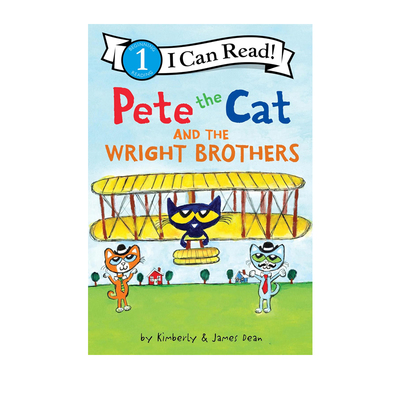 英文原版 Pete the Cat and the Wright Brothers 皮特猫 I can read 1分级读物 儿童绘本图画故事书