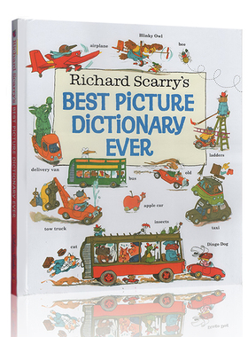 预售 英文原版 Richard Scarry's Best Picture Dictionary Ever 精装 儿童图解词典 理查德斯凯瑞金色童书